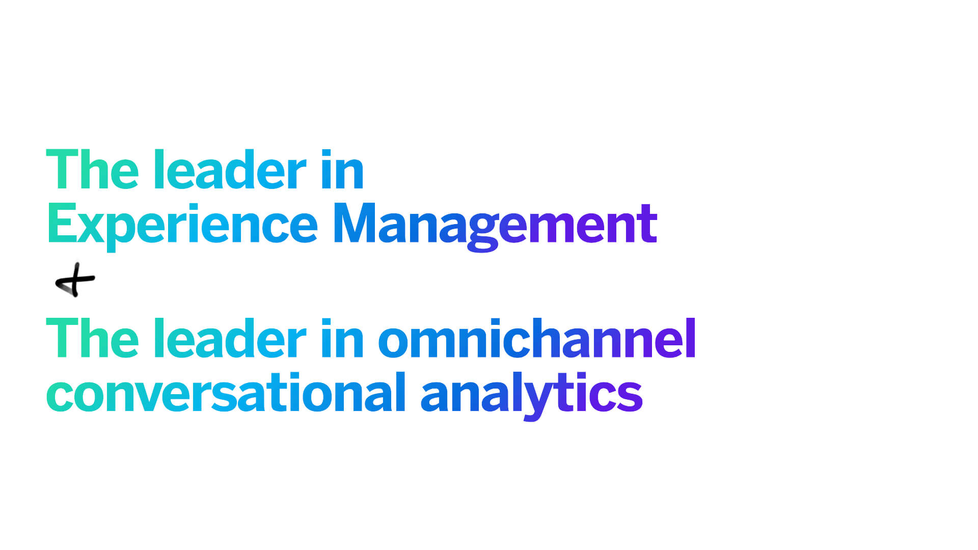 Qualtrics & Clarabridge - The leader in XM and omnichannel conversational analytics