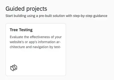 Guided projects functionality