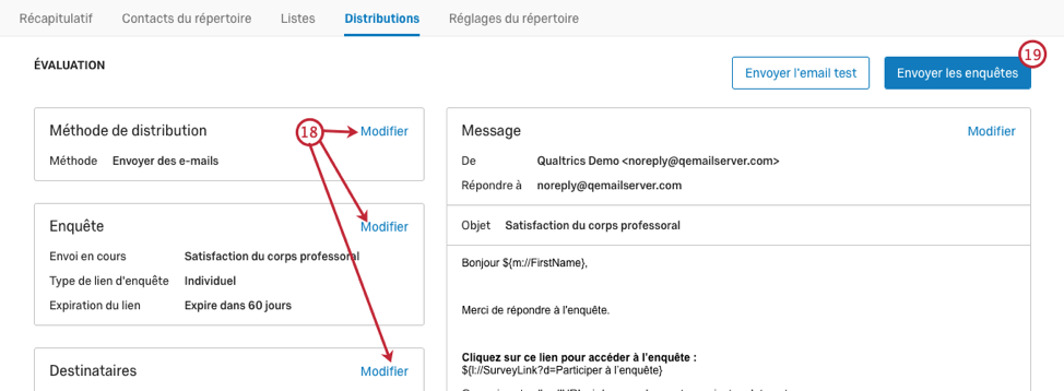 Envoyer des e-mails dans XM Directory | Qualtrics