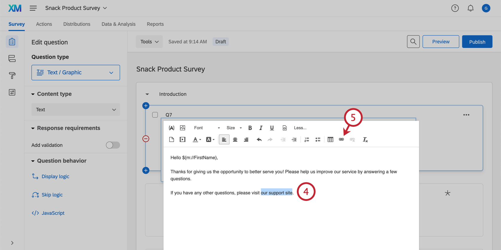 anchor text insert link in powerpoint