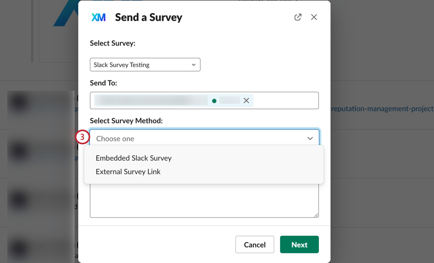 Sending Surveys with the Slack App