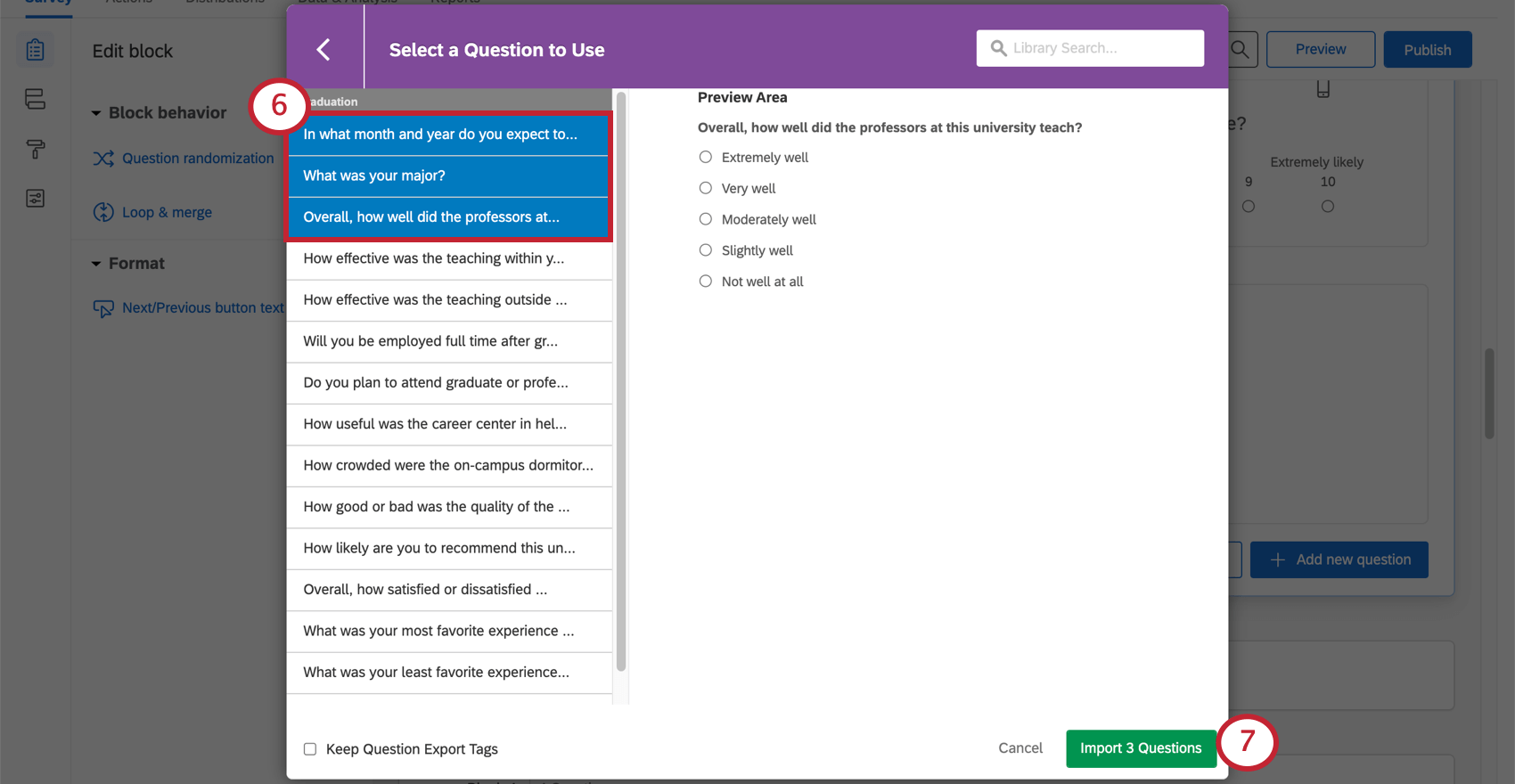 Pre-Made Qualtrics Library Questions