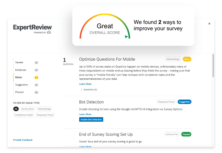 Your surveys