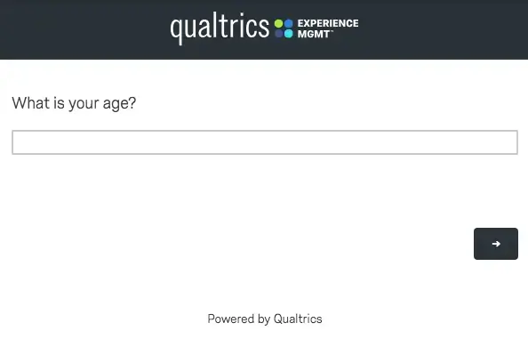 What is your age? (survey question)