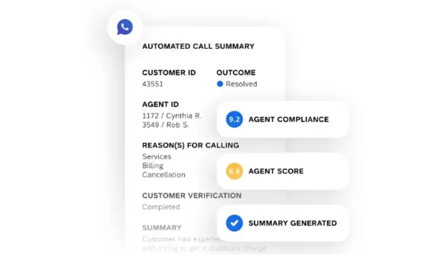 automated call summary