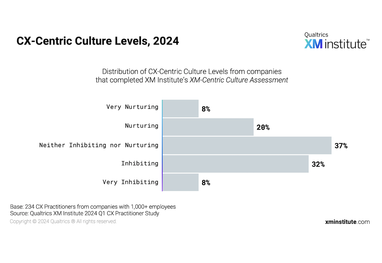 CX-Centric Culture Levels, 2024