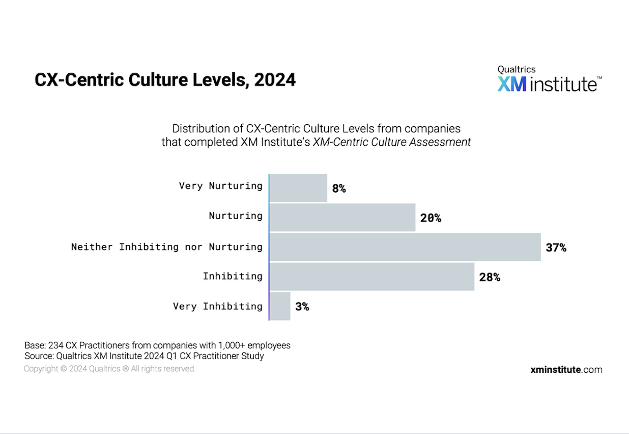 CX-Centric Culture Levels, 2024