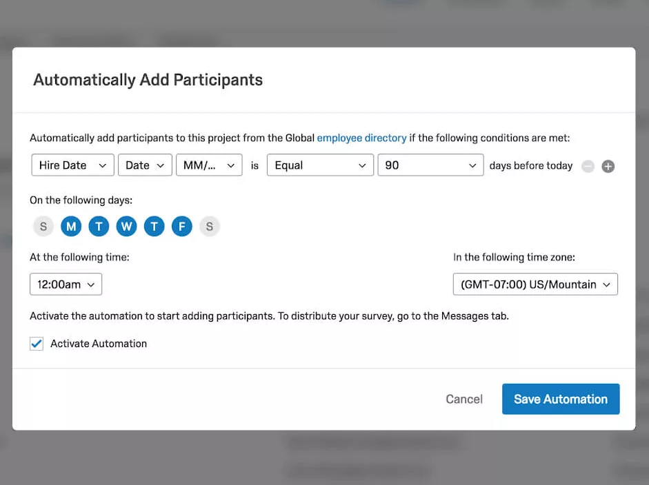 Automated triggers for Patient Experience